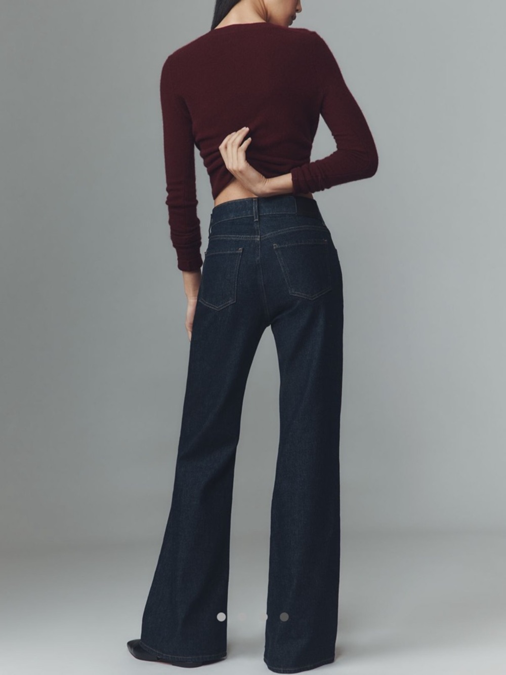 Citizens Of Humanity Dark Indigo Wide-Leg Jeans - Picture 5 of 9